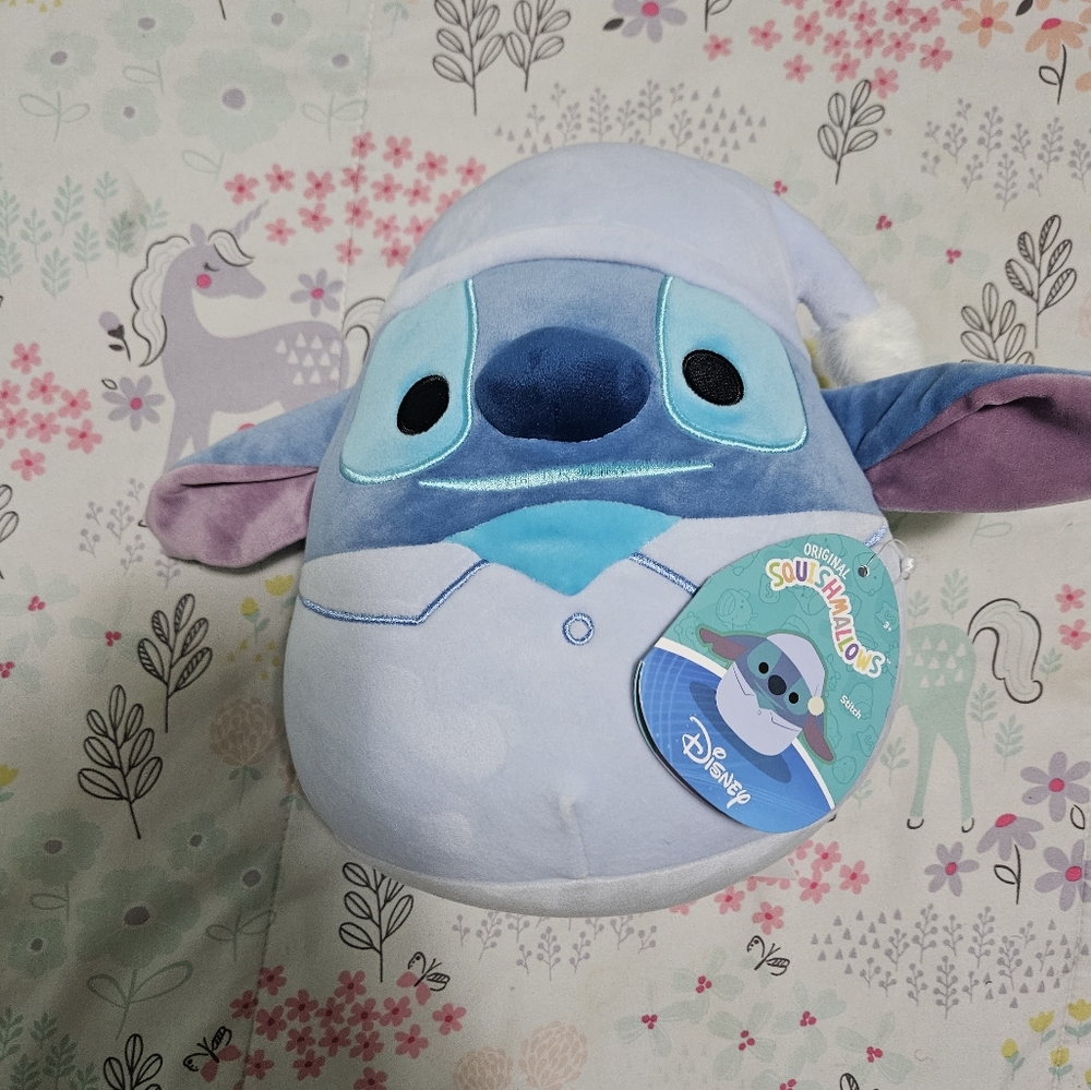 Disney Stitch In Pajamas Squishmallow